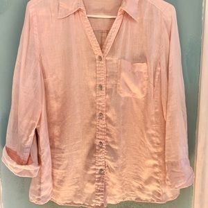Pink button up!